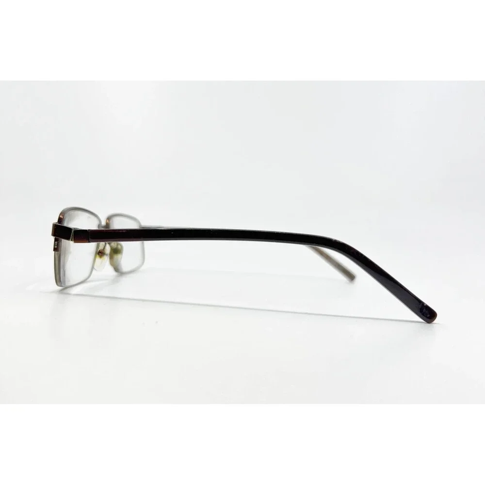 Colours by Alexander Julian Eyeglasses Mens Brown Rectangular Half Rim 53-19